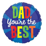 S40 Dad, You Re The Best Blast Foil Balloon 18In