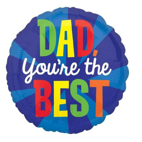 S40 Dad, You Re The Best Blast Foil Balloon 18In