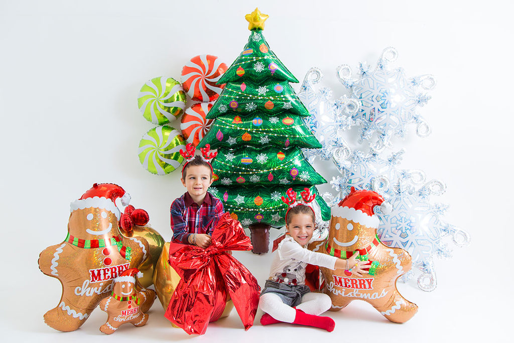 63" Foil Balloon Special Delivery Christmas Tree