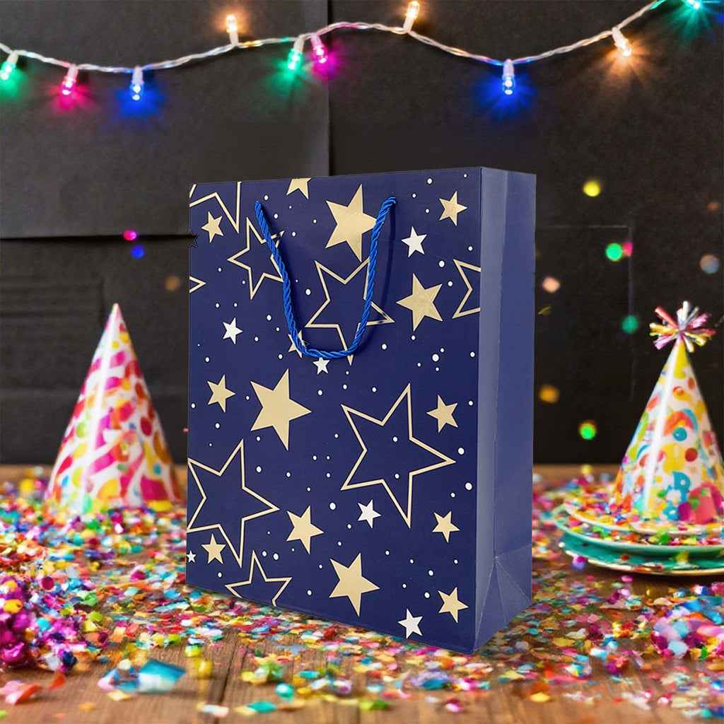 Starlight Gift Bags Asst. Medium 26x10x32cm 4Pcs/Pk