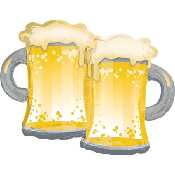 P35 Beer Mugs Super shape Foil Balloon 81x63cm