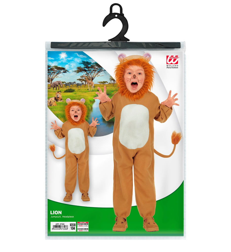 Lion Jumpsuit & Headpiece Toddler Costume
