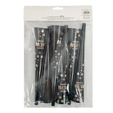 New Year Foil Horns 10'' 6Pcs/Pk
