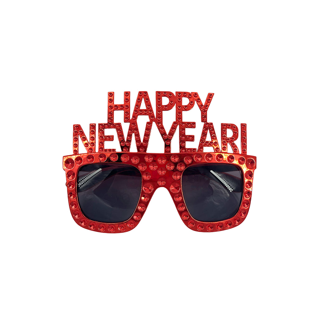 Happy New Year Glasses Pack of 1, Assorted colors.