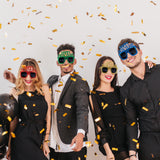 Happy New Year Glasses Pack of 1, Assorted colors.