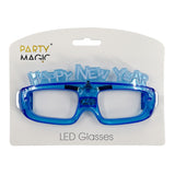 Happy New Year LED Glasses Pack of 1, Assorted colors.
