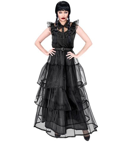Dark Girl Female Costume with Belt Halloween costume