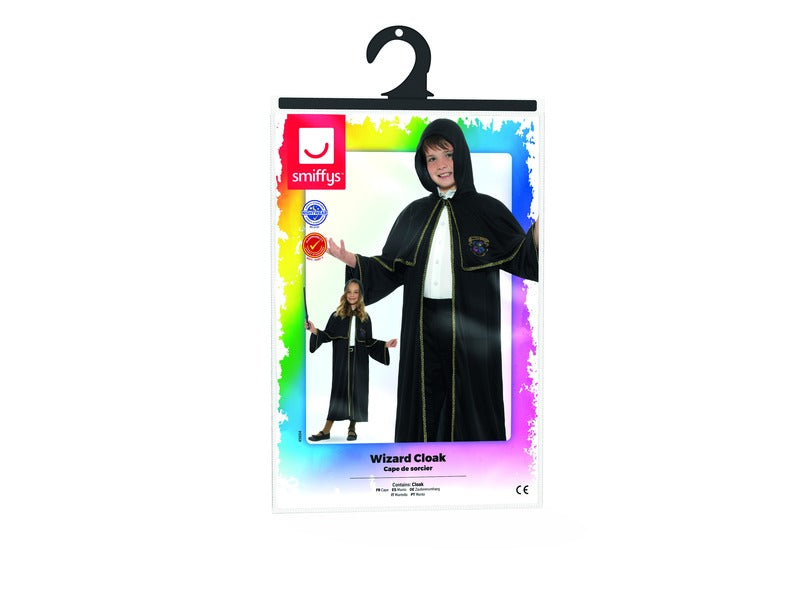 Wizard Black Cloak Child Costume