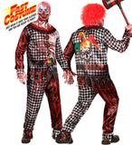 WIDMANN Evil Clown Fast Male Costume (jacket, pants, gloves, mask) size (S) halloween costume UAE