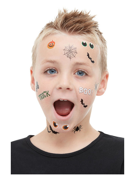 Smiffys Smiffys Make-Up FX, Assorted, Trick or Treat Halloween Tattoo Transfers halloween makeup accessory UAE