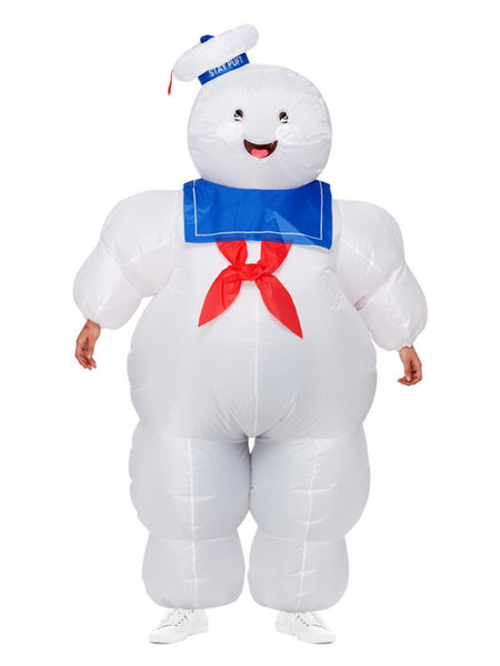 Smiffys Ghostbusters Inflatable Stay Puft Costume, All In One with Self Inflating Fan halloween costume UAE