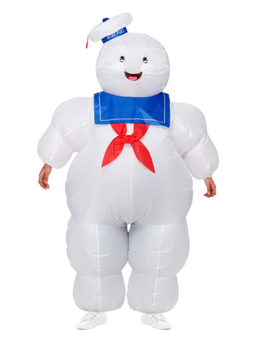 Smiffys Ghostbusters Inflatable Stay Puft Costume, All In One with Self Inflating Fan halloween costume UAE