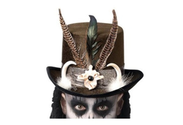 Smiffys Deluxe Witch Doctor Top Hat - Men 16Y+ Multicolor