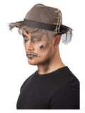Smiffys Gothic Distressed Linen Style Trilby Hat Grey - Men 16Y+ grey
