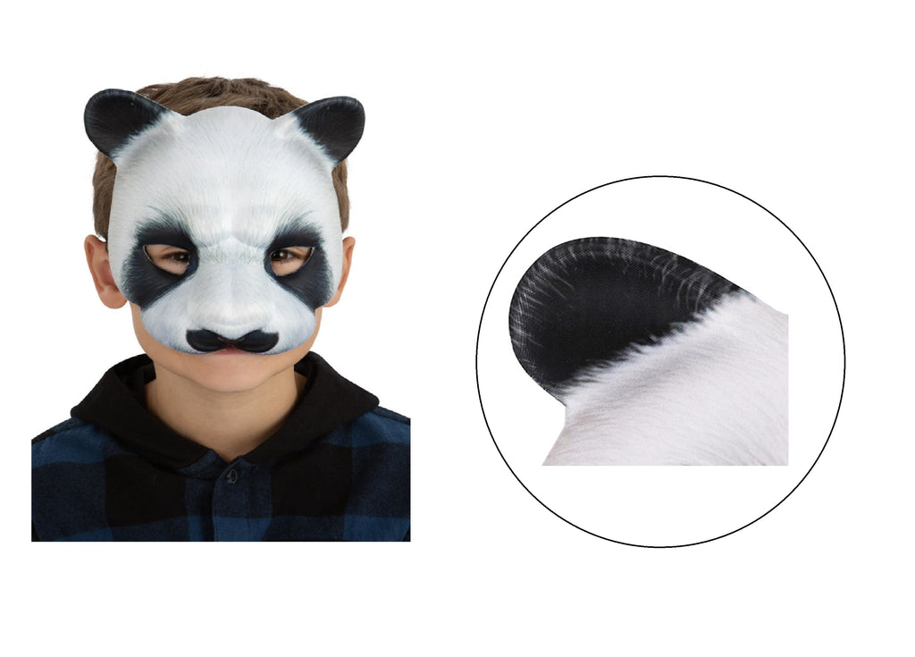 Kids Panda Mask on Elastic