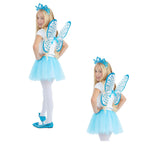Blue Butterfly Kit with Tutu, Wings & Tiara