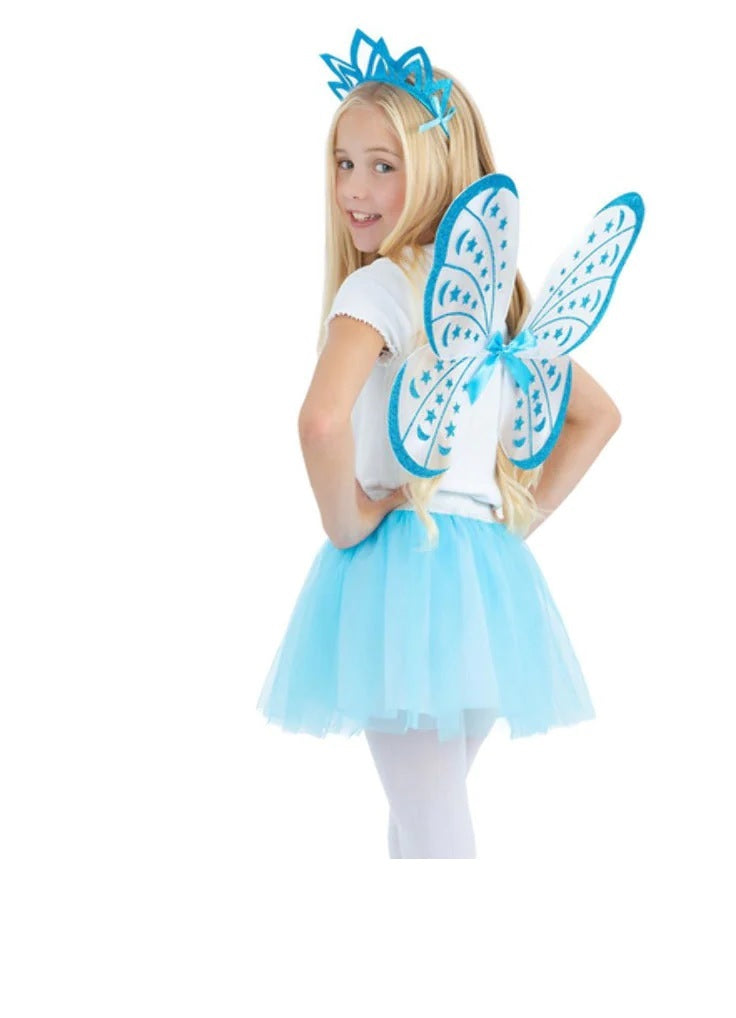 Blue Butterfly Kit with Tutu, Wings & Tiara