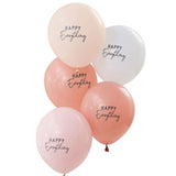 Happy Everything Muted Pastels Balloon 5x12Inch