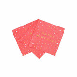 Talking Tables Rose 25Cm Cocktail Napkin 16 Pack