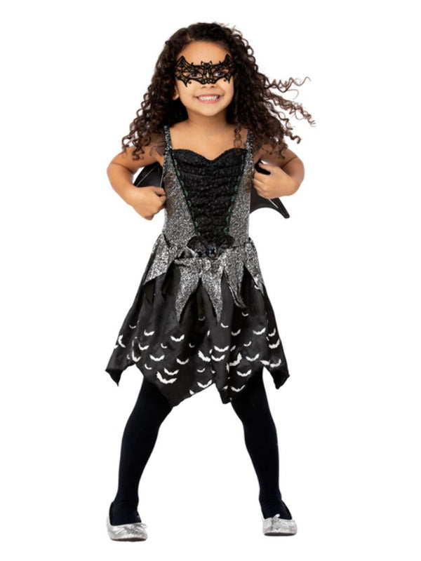 Dark Bat Fairy Costume Dress, Wings & Eyemask