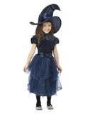 Deluxe Midnight Witch Girl Costume Blue