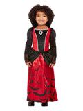 Toddler Vampire Costume by Smiffys in Black/Red for Girl 1-2Y