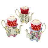 Talking Tables Truly Alice Teapot Cake Stands 6Pk
