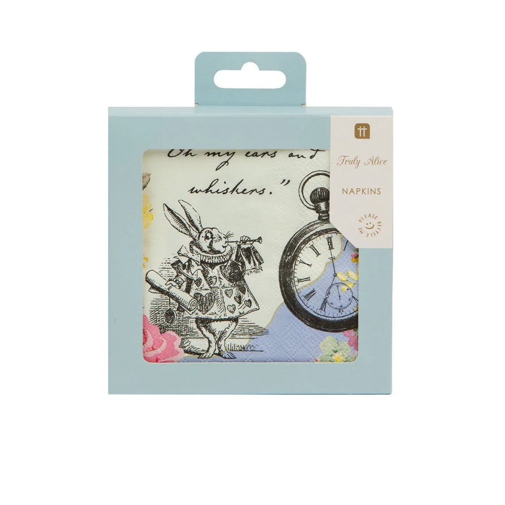 Talking Tables Truly Alice 25Cm Napkin 20Ct