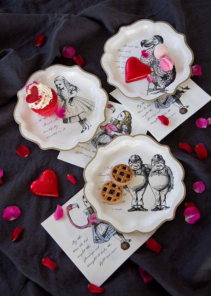 Talking Tables Truly Alice Medium Plate Pack Of 12