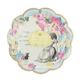 Talking Tables Truly Alice Paper Plate 24Pk 3 Designs (10 Scallops)
