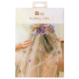 Talking Tables Blossom Girls Floral Headband & Veil - Talking Tables