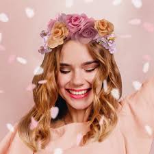 Talking Tables Blossom Girls Fabric Floral Headband