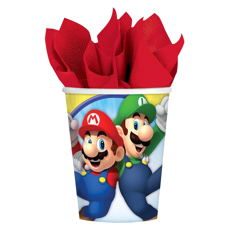 Super Mario Eco Cups 9Oz 8Pcs