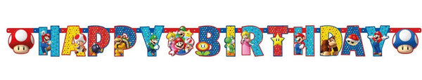 Super Mario Letter Banner 190 x 18cm