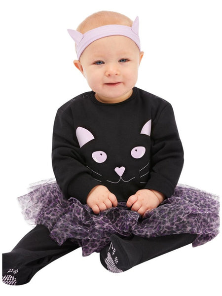 Cat Baby Black Costume by Smiffys in Black for Girl 9-12months