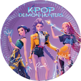 K-pop demon hunters party plates 23cm 8pk