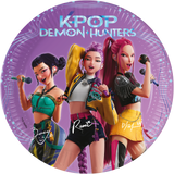 K-pop demon hunters party plates 20cm 8pk