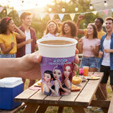 K-Pop Demon Hunters Party Paper Cups 200ml FSC Certified - 8 Pack | Birthday Decorations UAE