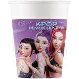 K-pop demon hunters paper cups 200ml 8pk