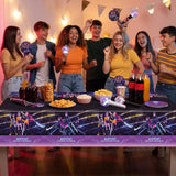 K-Pop Demon Hunters Plastic Table Cover 120x180cm Party Tablecloth | Birthday Decorations UAE