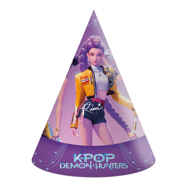 K-pop demon hunters party hats 6pk