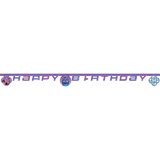 K-pop demon hunters happy birthday banner