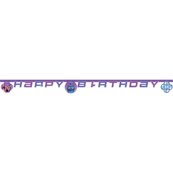 K-pop demon hunters happy birthday banner