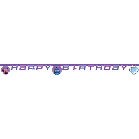 K-pop demon hunters happy birthday banner