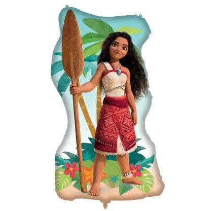 Moana II Sailing Spirit Moana Shaped Supersize Foil Balloon 60x99cm 1Ct party balloon