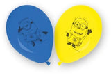 Minions: The Rise Of Gru Latex Balloons 8Ct party balloon