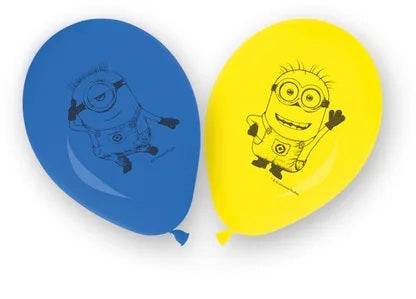 Minions: The Rise Of Gru Latex Balloons 8Ct party balloon