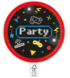 Gaming Party FSC Paper Plates Next Generation 23cm 8Ct