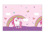 Unicorn Rainbow Colors Plastic Tablecover 120x180cm 1Ct