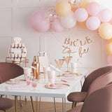 Matte Peach And Pink Hen Party Balloon Arch Garland